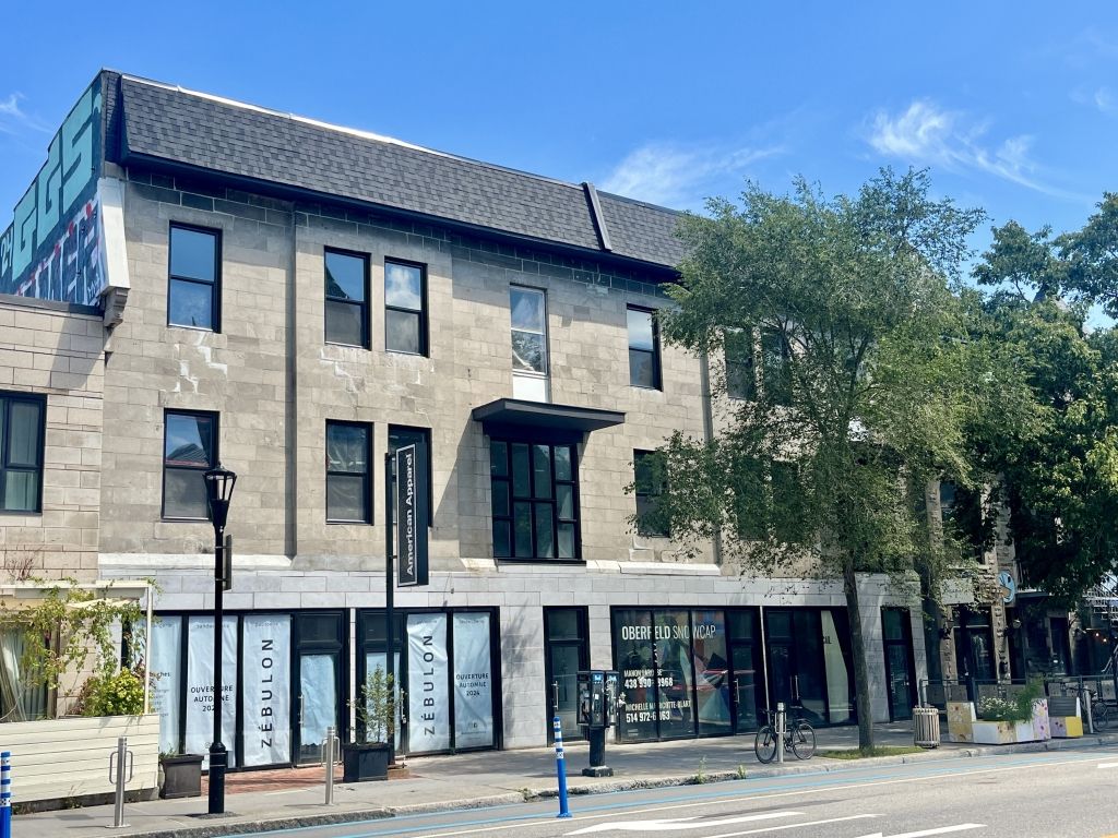 Prime retail spaces along St-Denis street