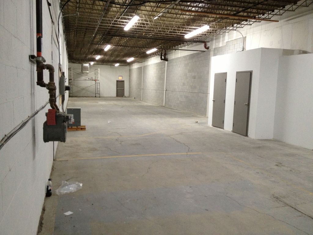 3,800 foot Warehouse with garage door