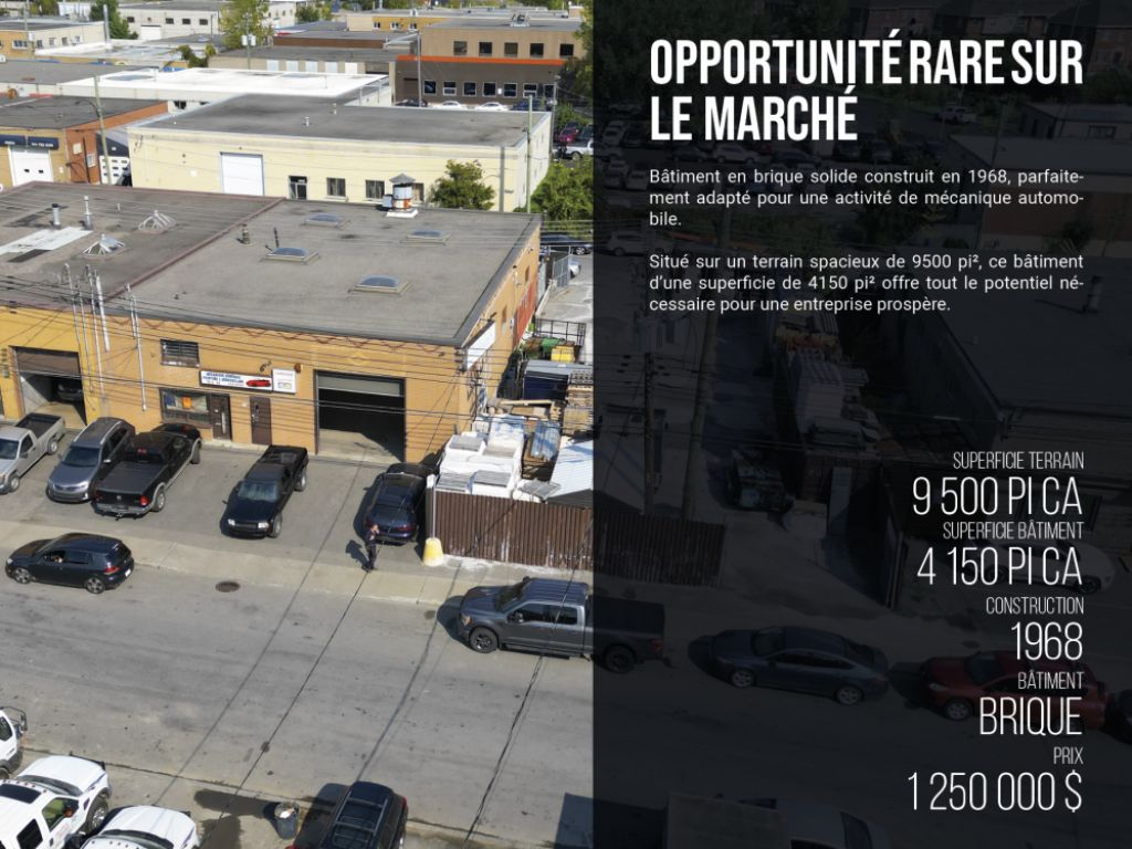 Btisse  vendre  Idale pour usage mcanique automobile