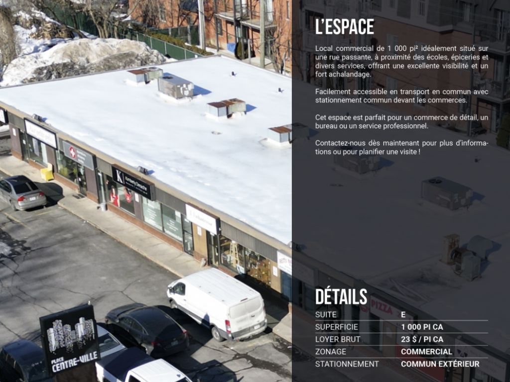 COMMERCIAL Space for Rent