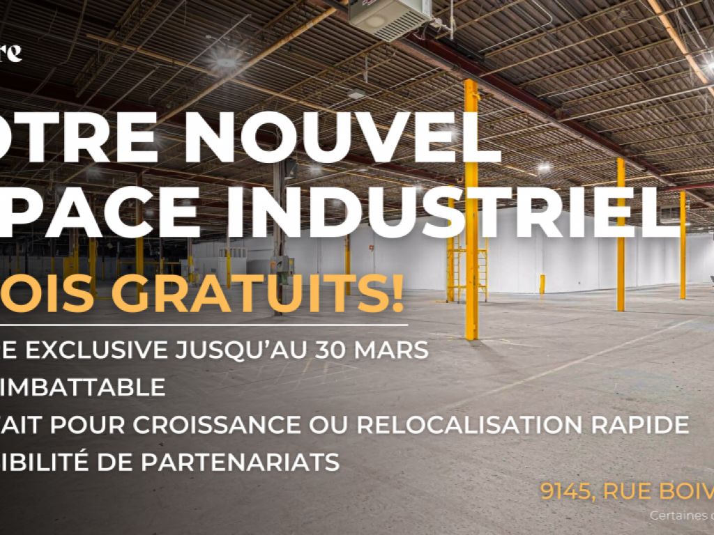 Industrial space for rent in Montreal 