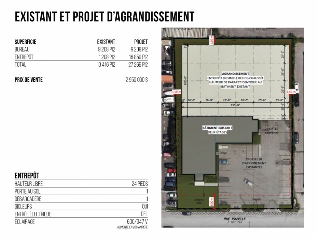 Immeuble industriel / bureaux  vendre