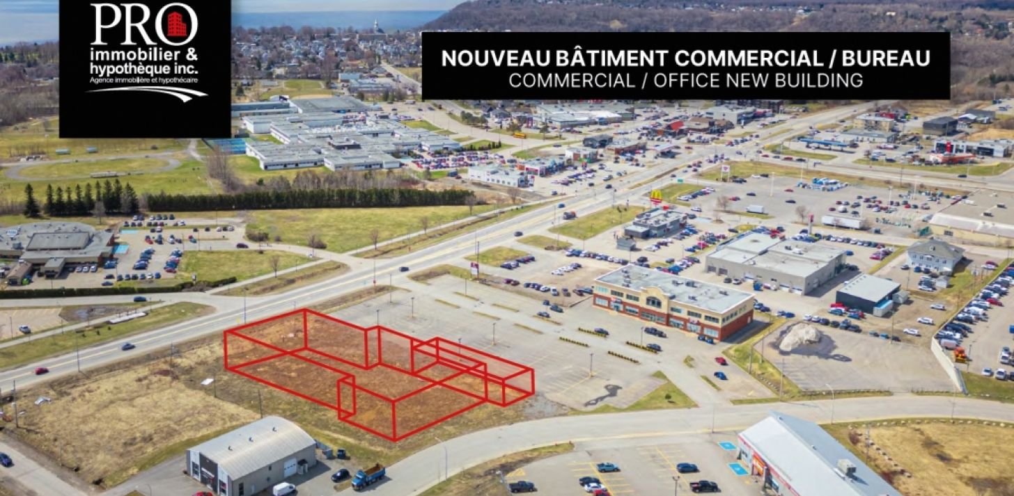 Locaux commerciaux / Bureaux NEUFS ou EXISTANTS à louer au 200 rue Commerciale, Donnacona. - À louer