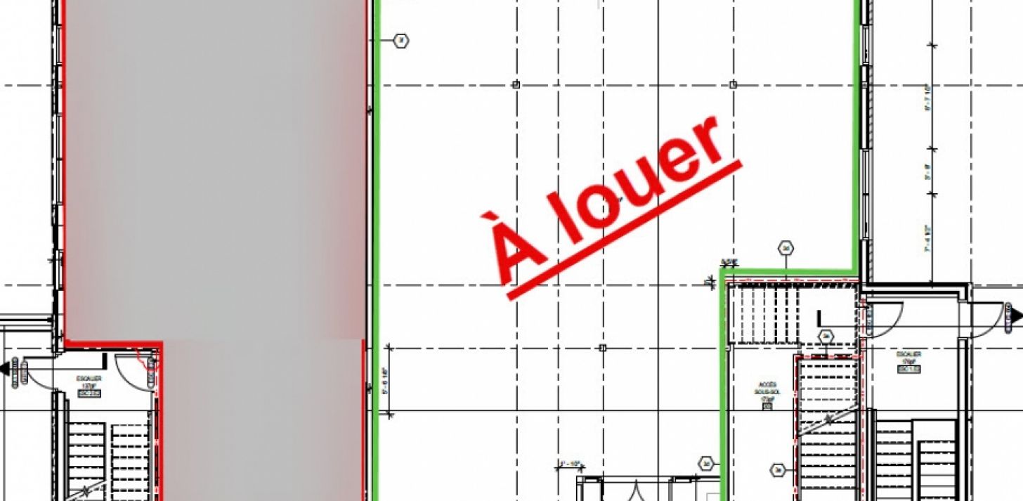 Espace commerciale &agrave; louer - 2100 pi2  (Pr&egrave;s du projet Lumicit&eacute;) - Espace &agrave; louer