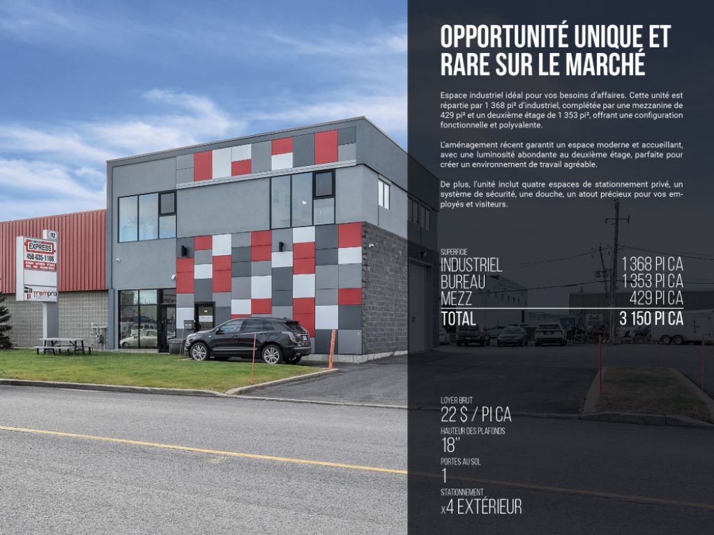 Espace industriel  louer