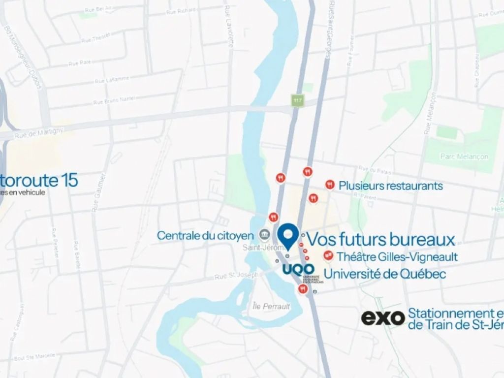 Office / Commercial Space 2,100 to 6,360 sq. ft. Downtown St-Jerome