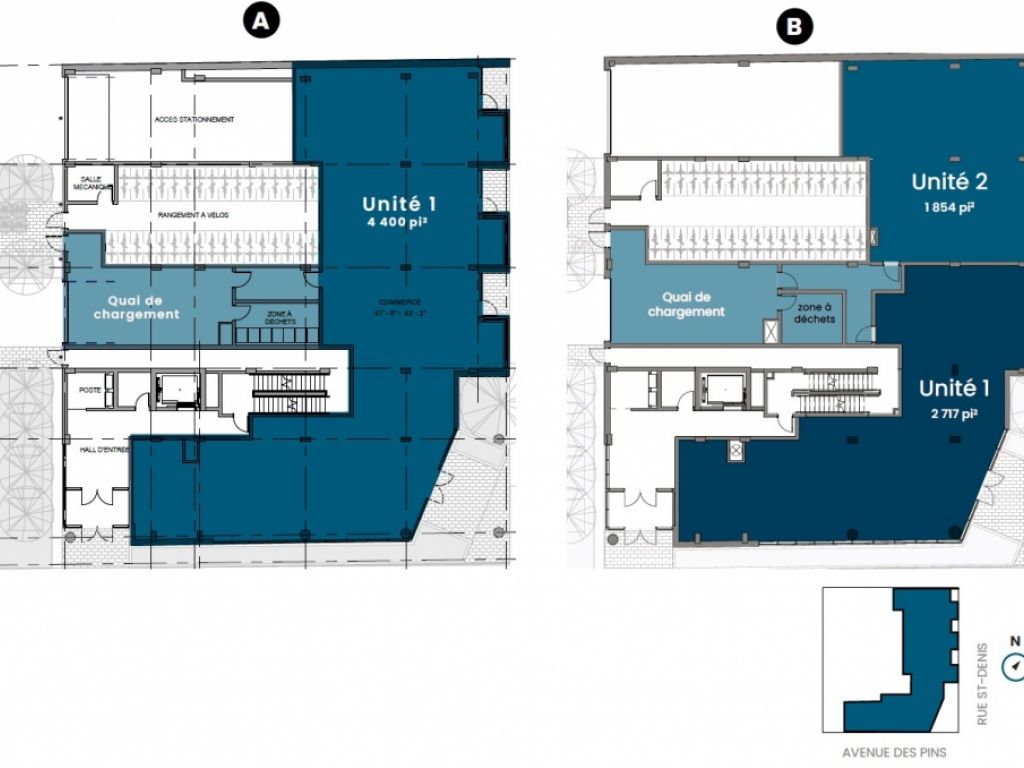 Espace commercial de dtail neuf  louer sur le Plateau-Mont-Royal