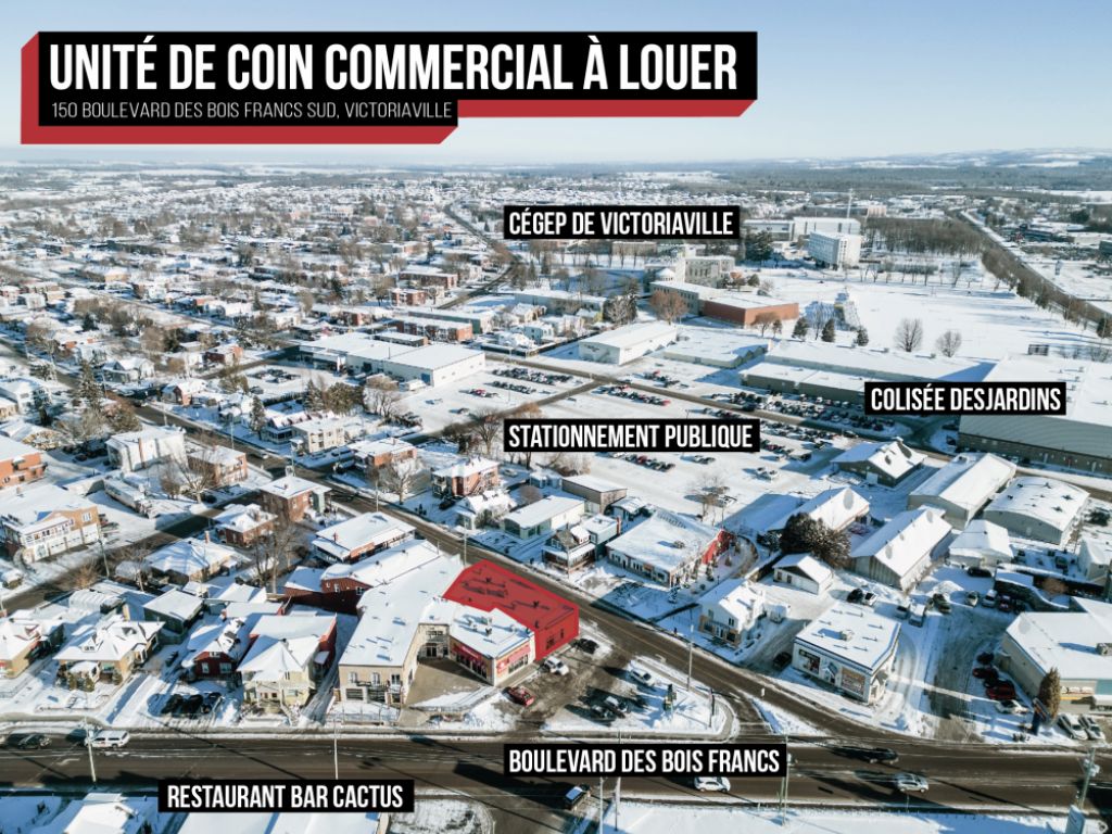 UNIT DE COIN COMMERCIAL  LOUER 
