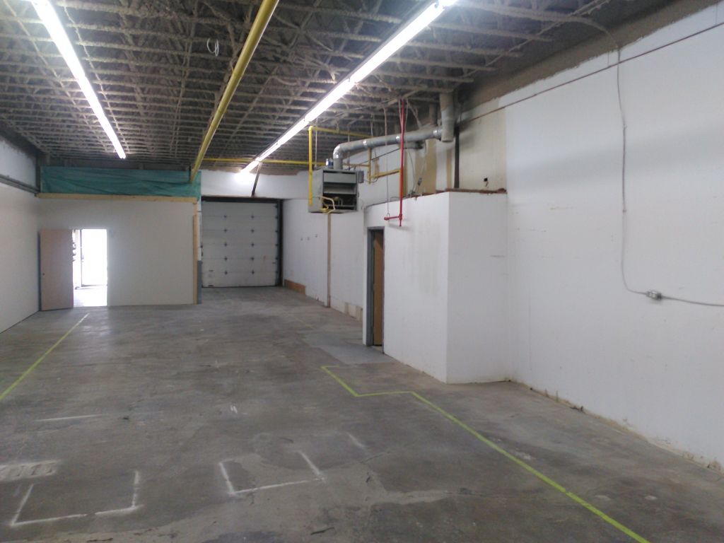 3,800 foot Warehouse with garage door