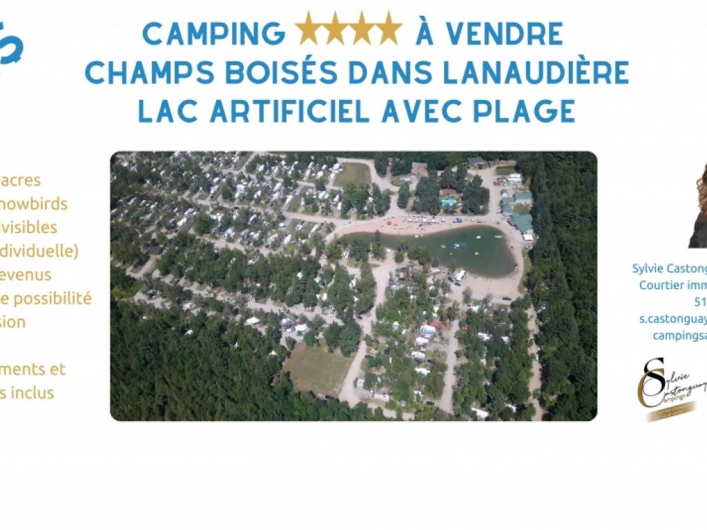 4-star campground for sale in the heart of Lanaudiere
